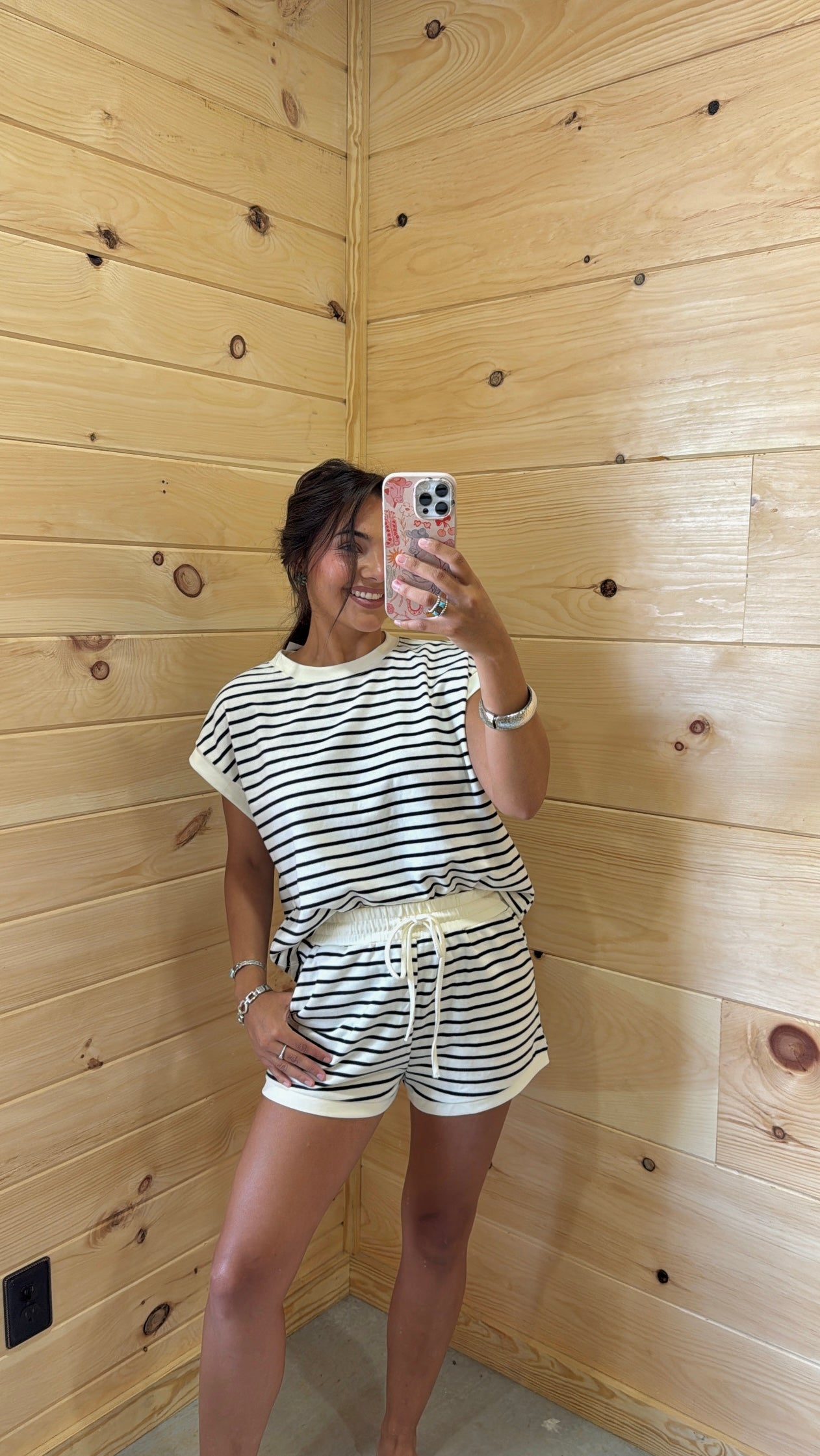Trendy Striped Set