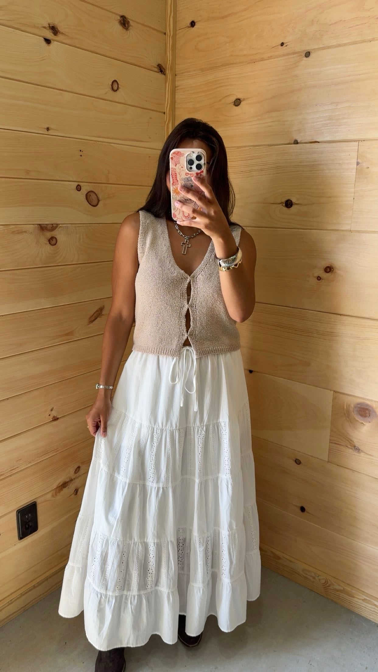 White Maxi Skirt