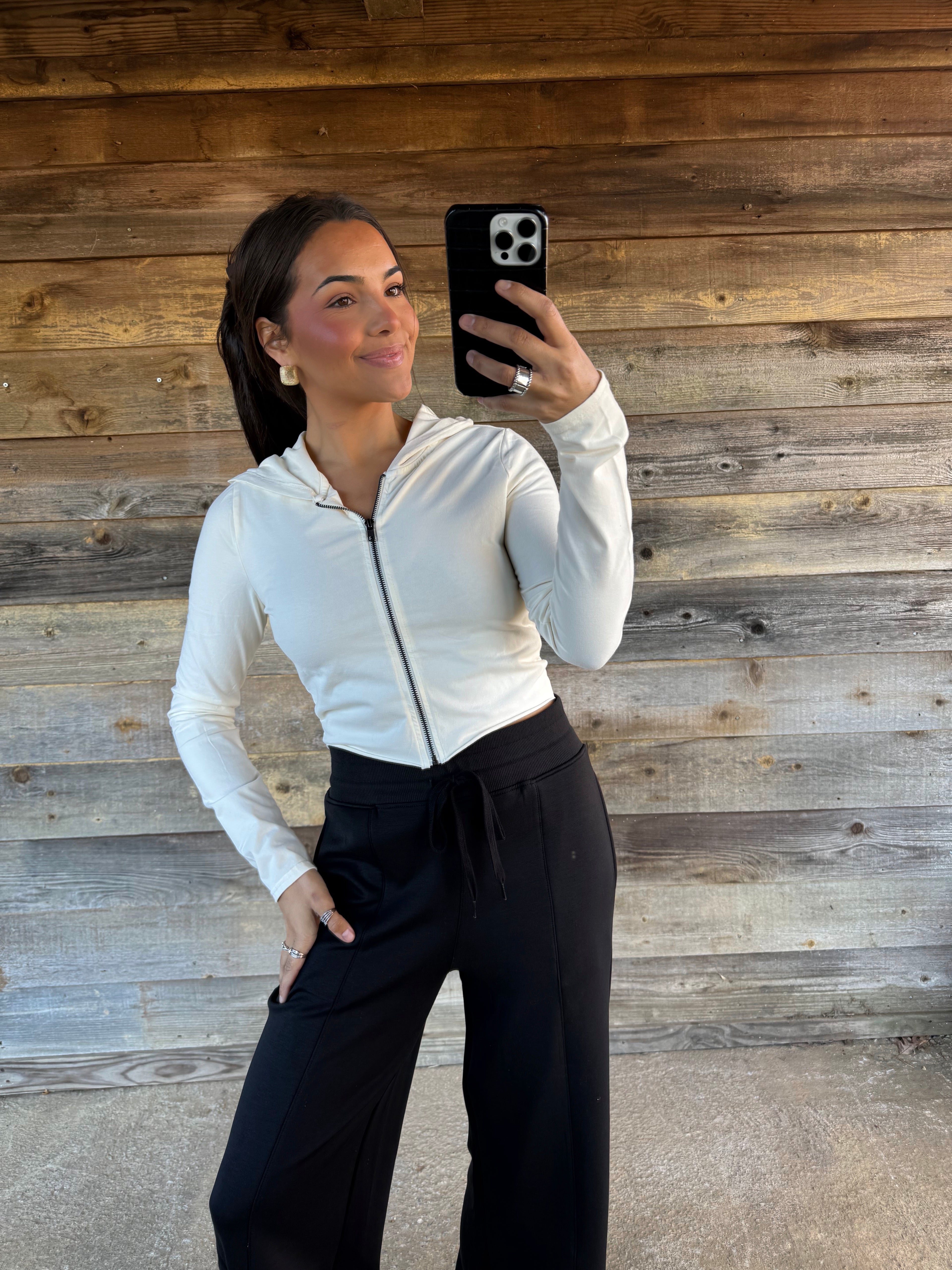 Everyday Cropped Jacket (Cream)