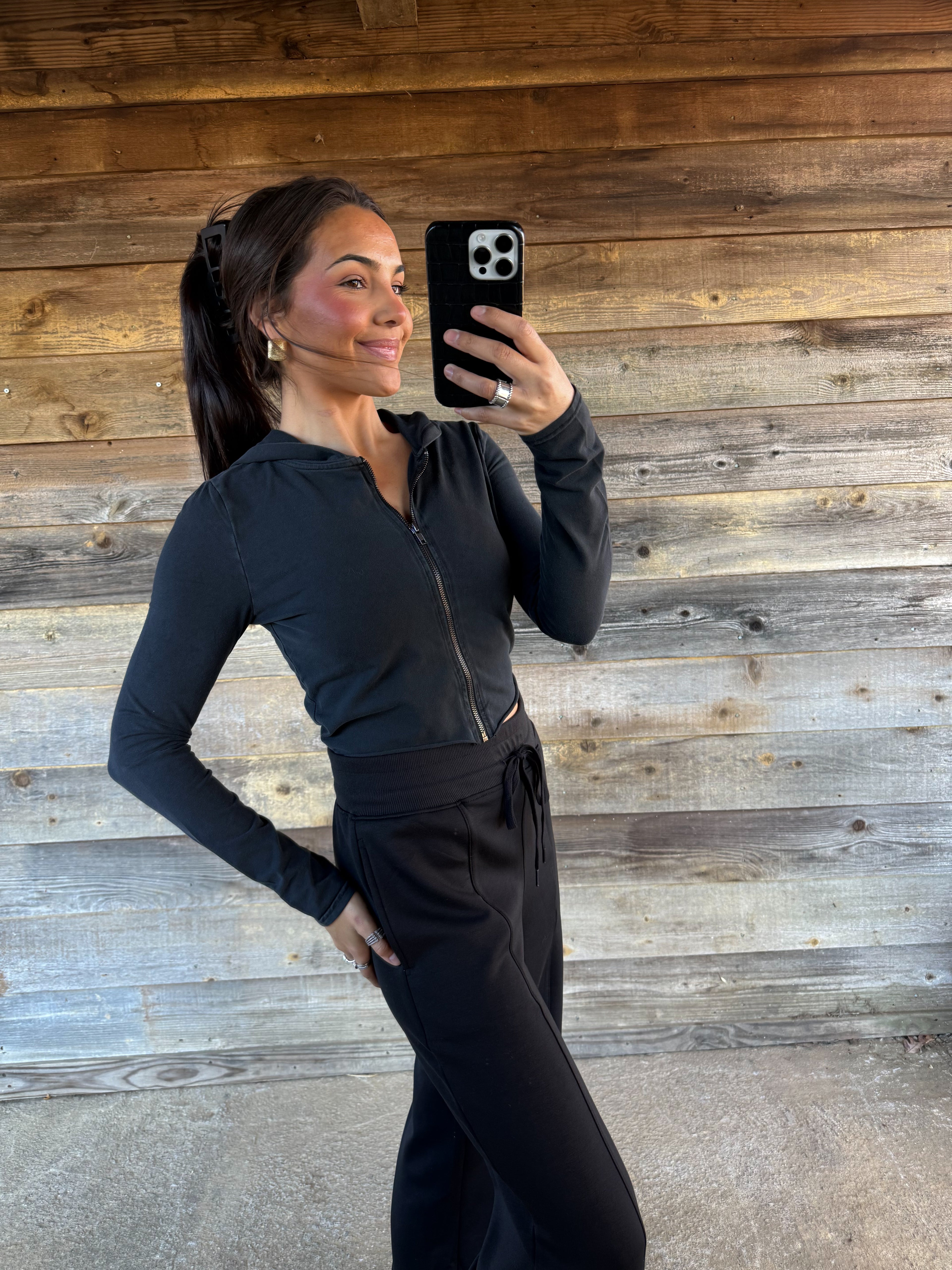 Everyday Cropped Jacket (Black)