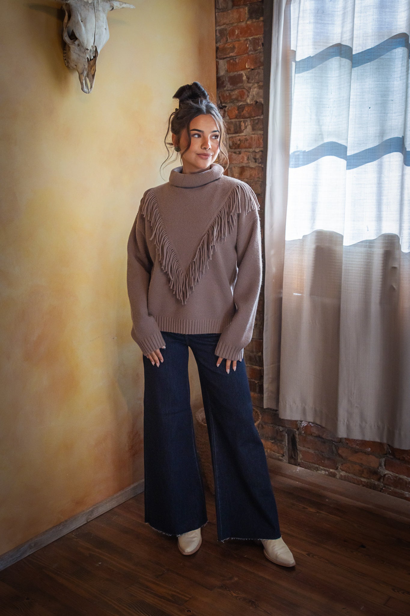 Fallon Fringe Sweater