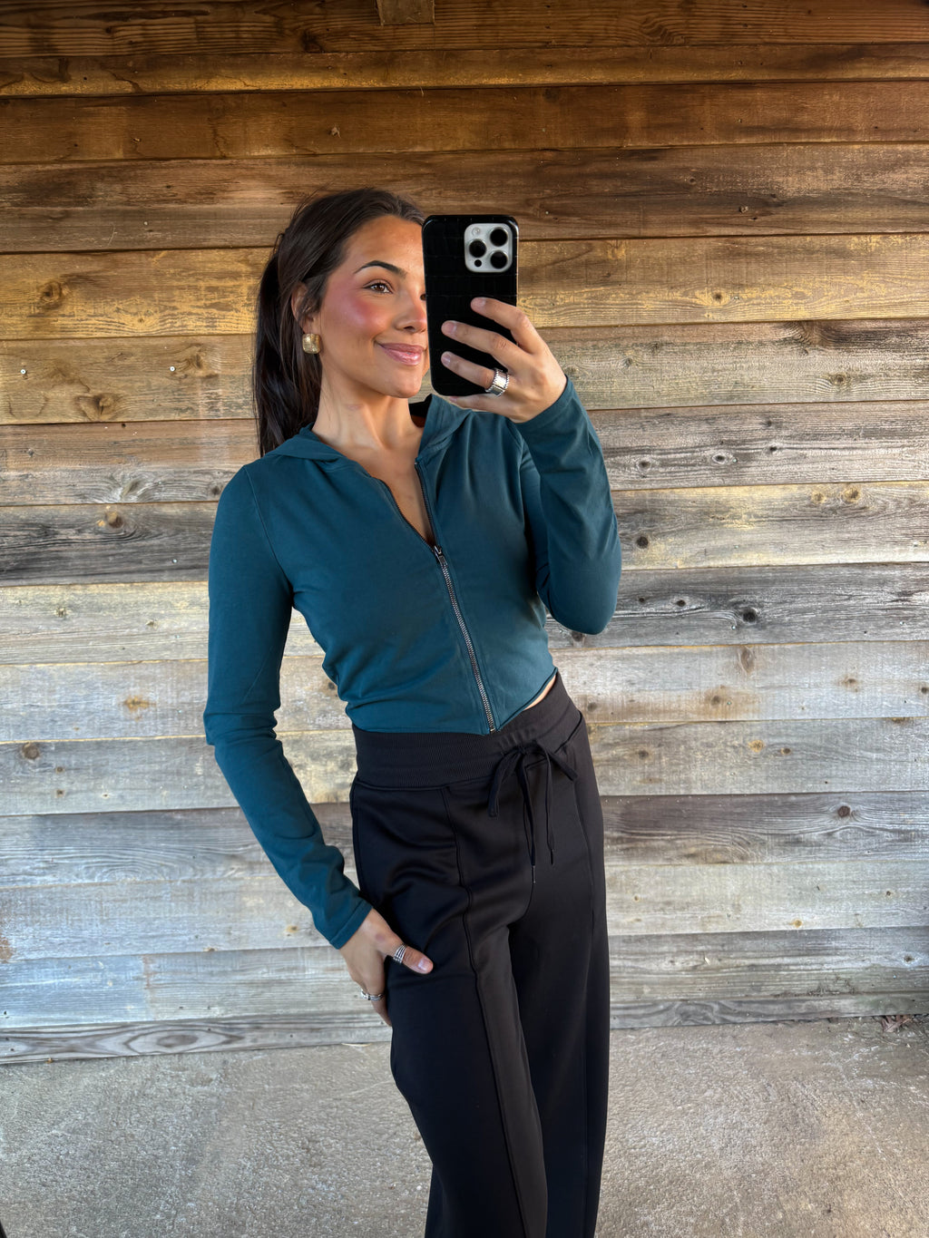 Everyday Cropped Jacket (Jade)