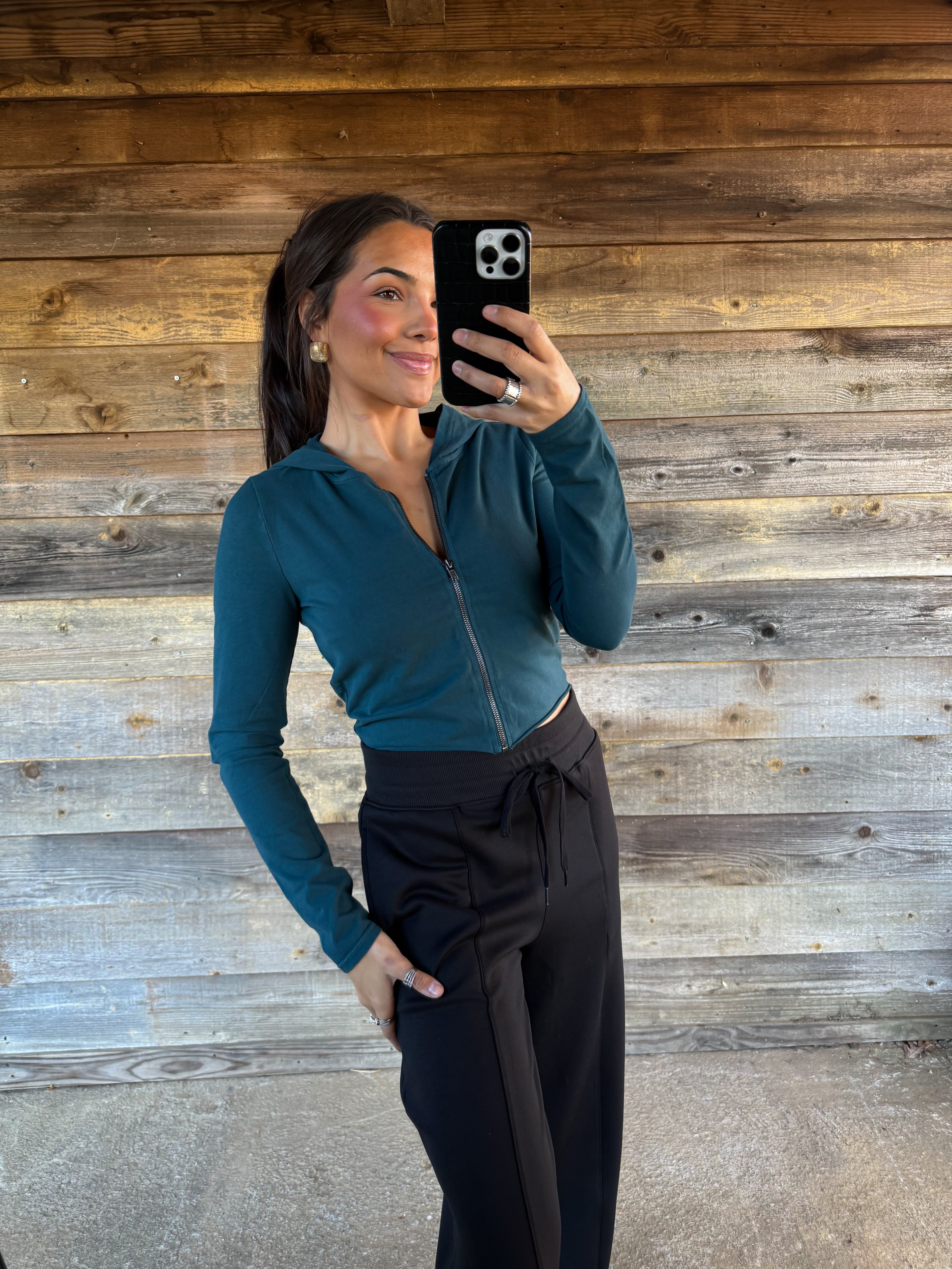 Everyday Cropped Jacket (Jade)