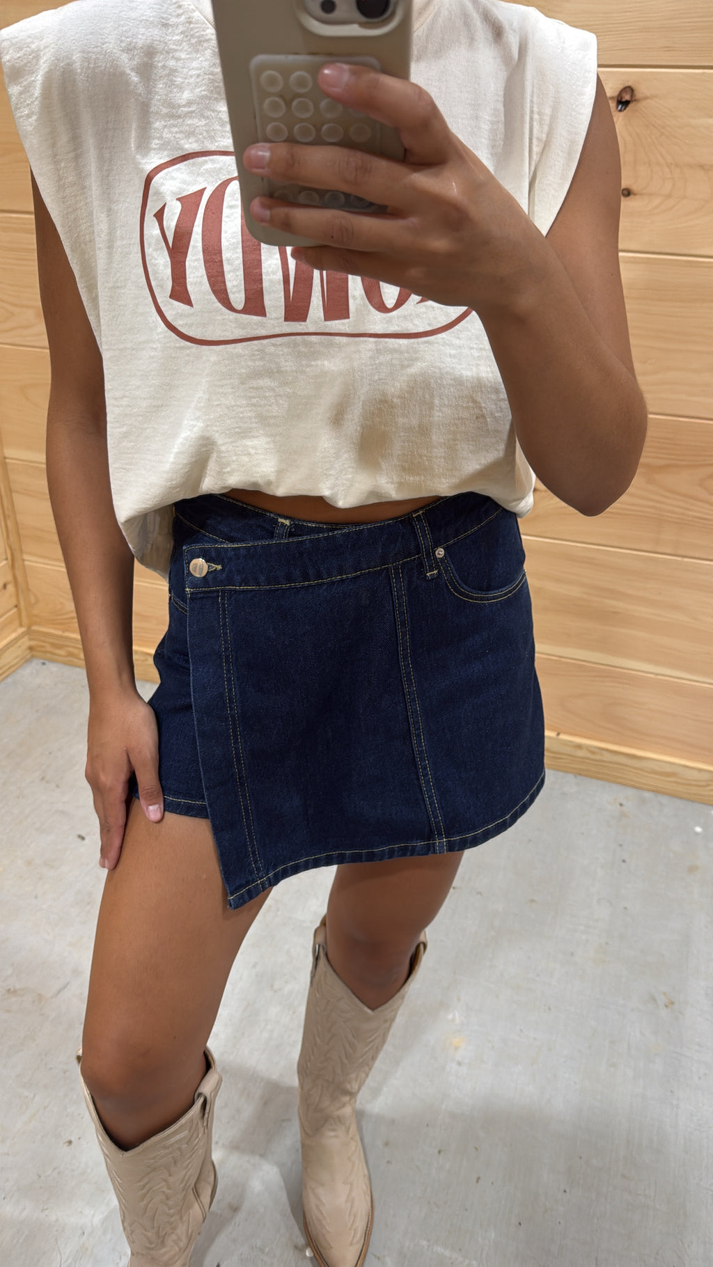Denim Love Skort