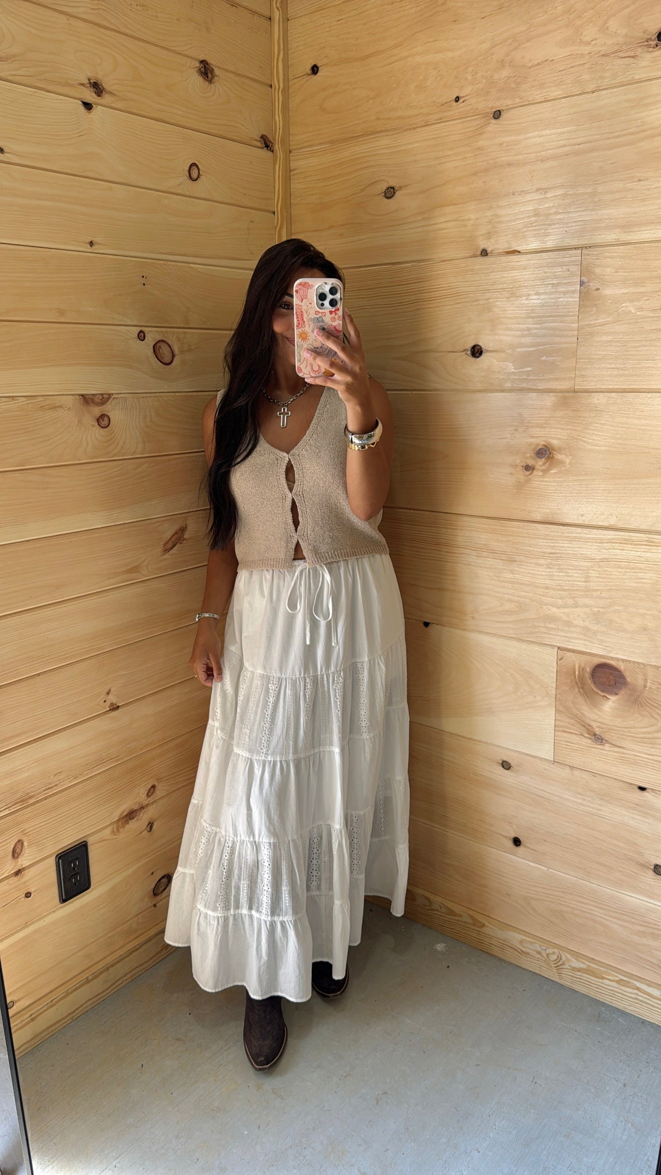 White Maxi Skirt