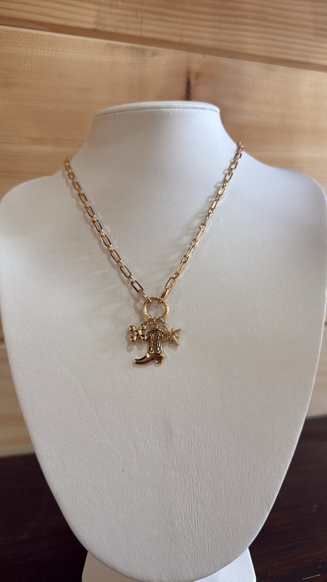 Boot Charm Necklace