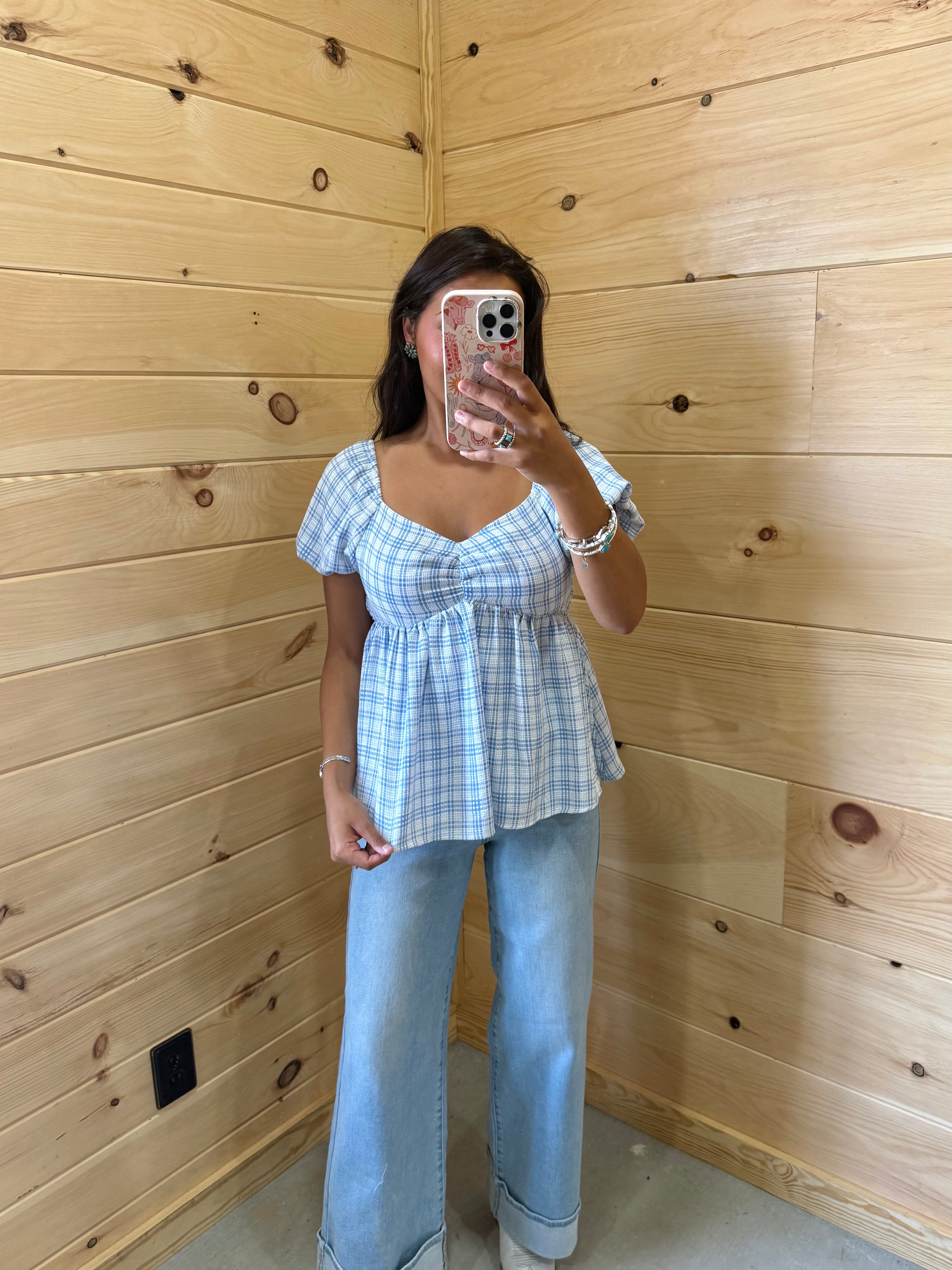 Baby Blue Blouse