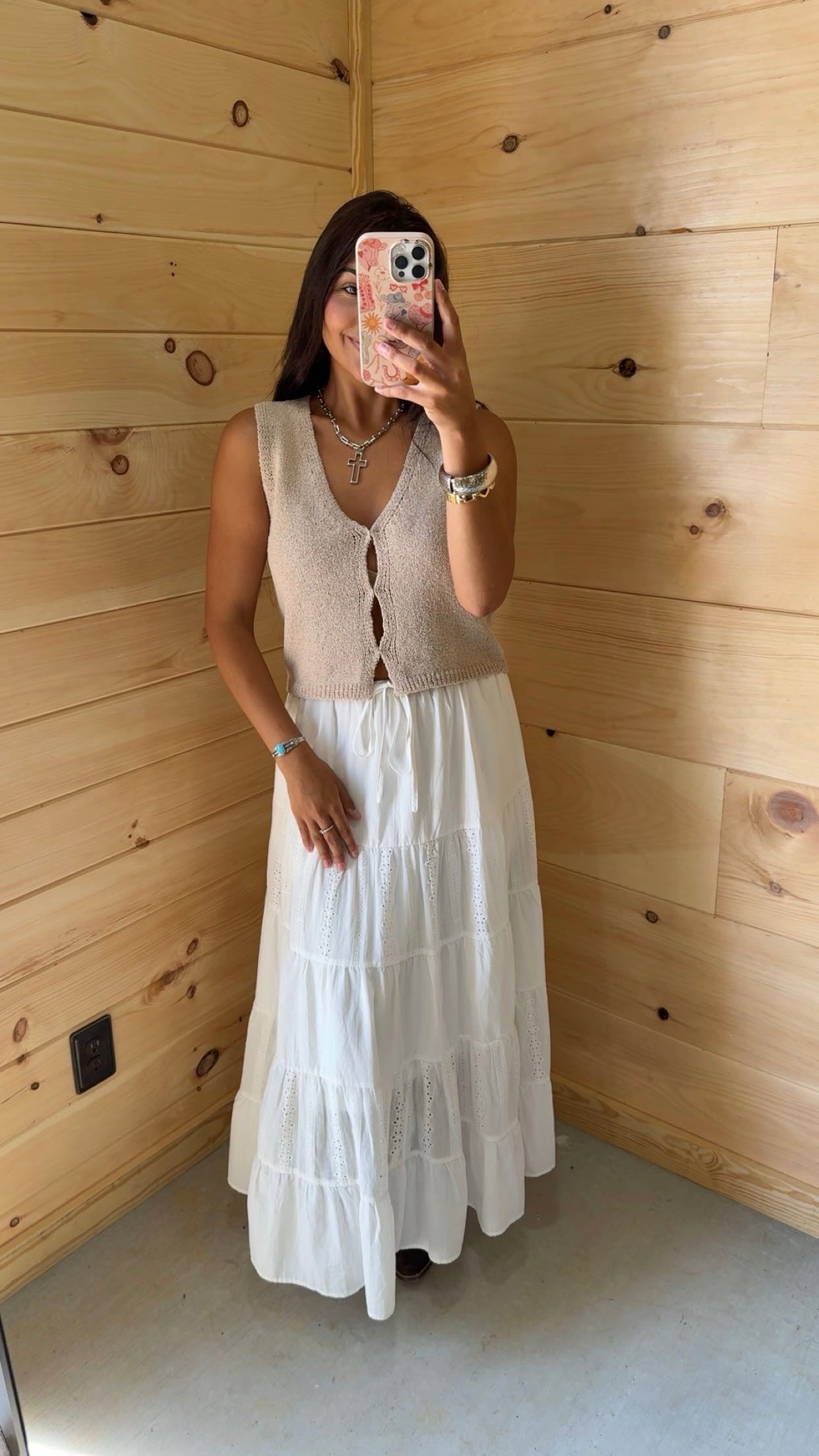 White Maxi Skirt