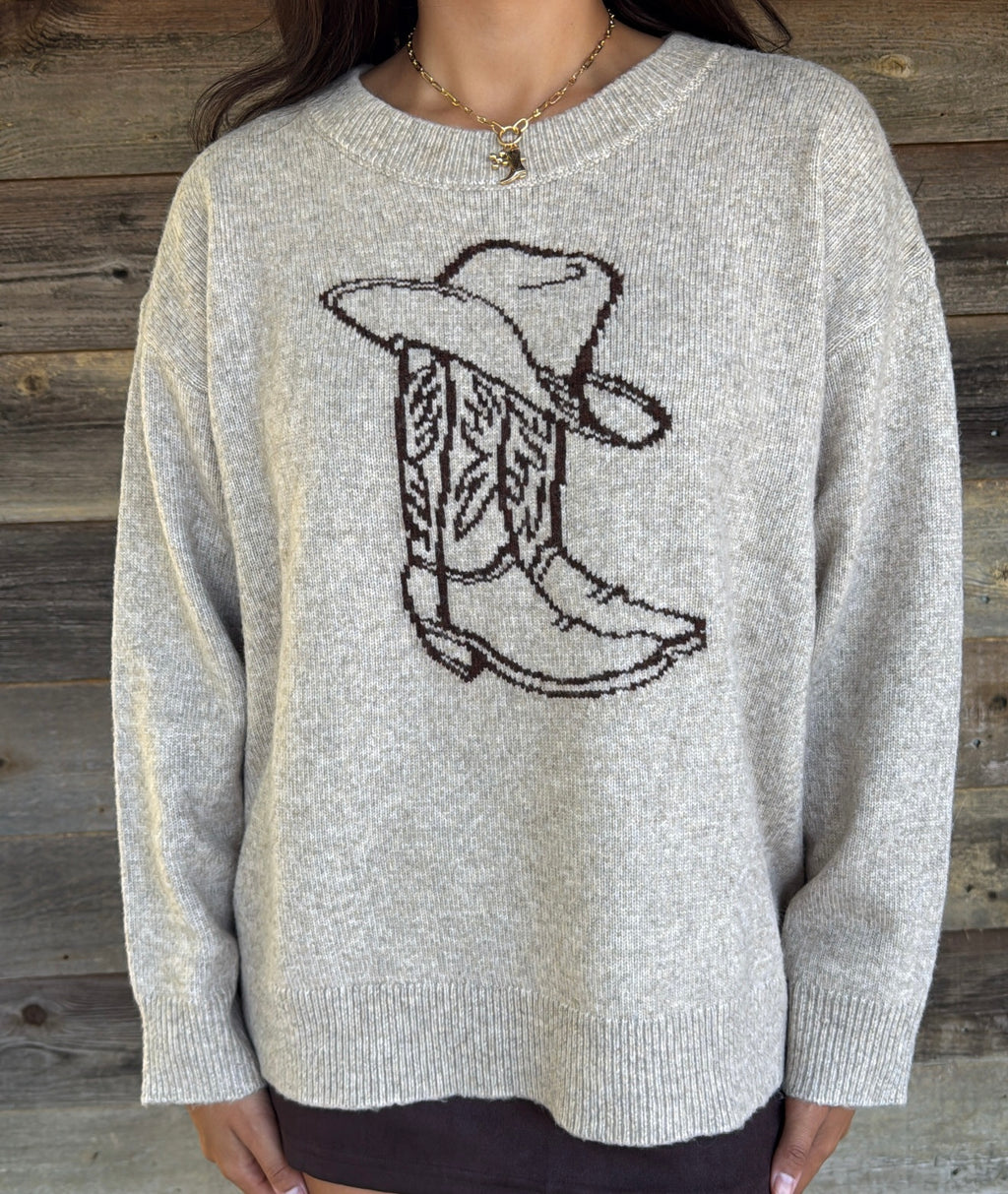 Boot’s on Sweater