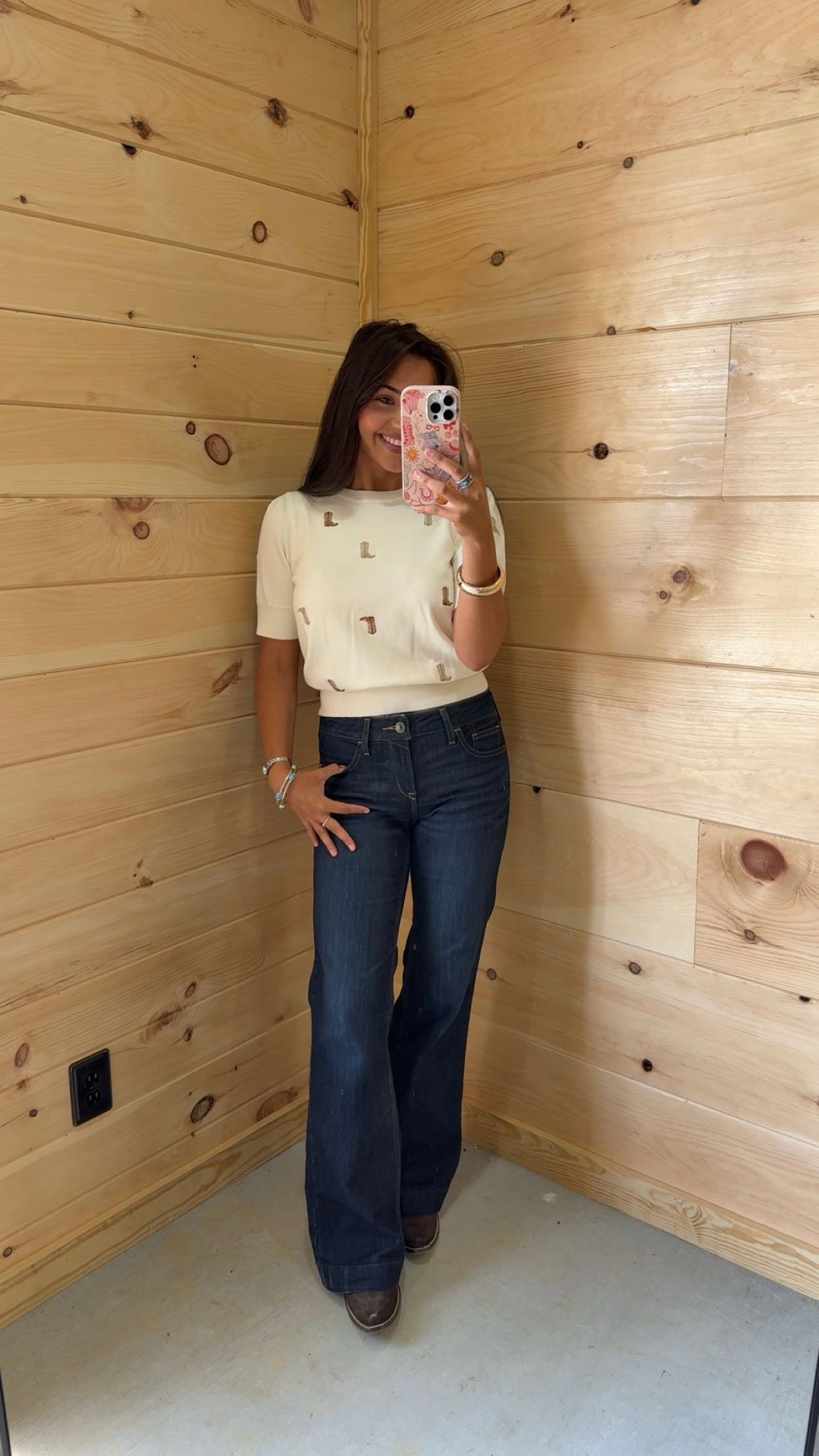 Cowboy Boot Blouse