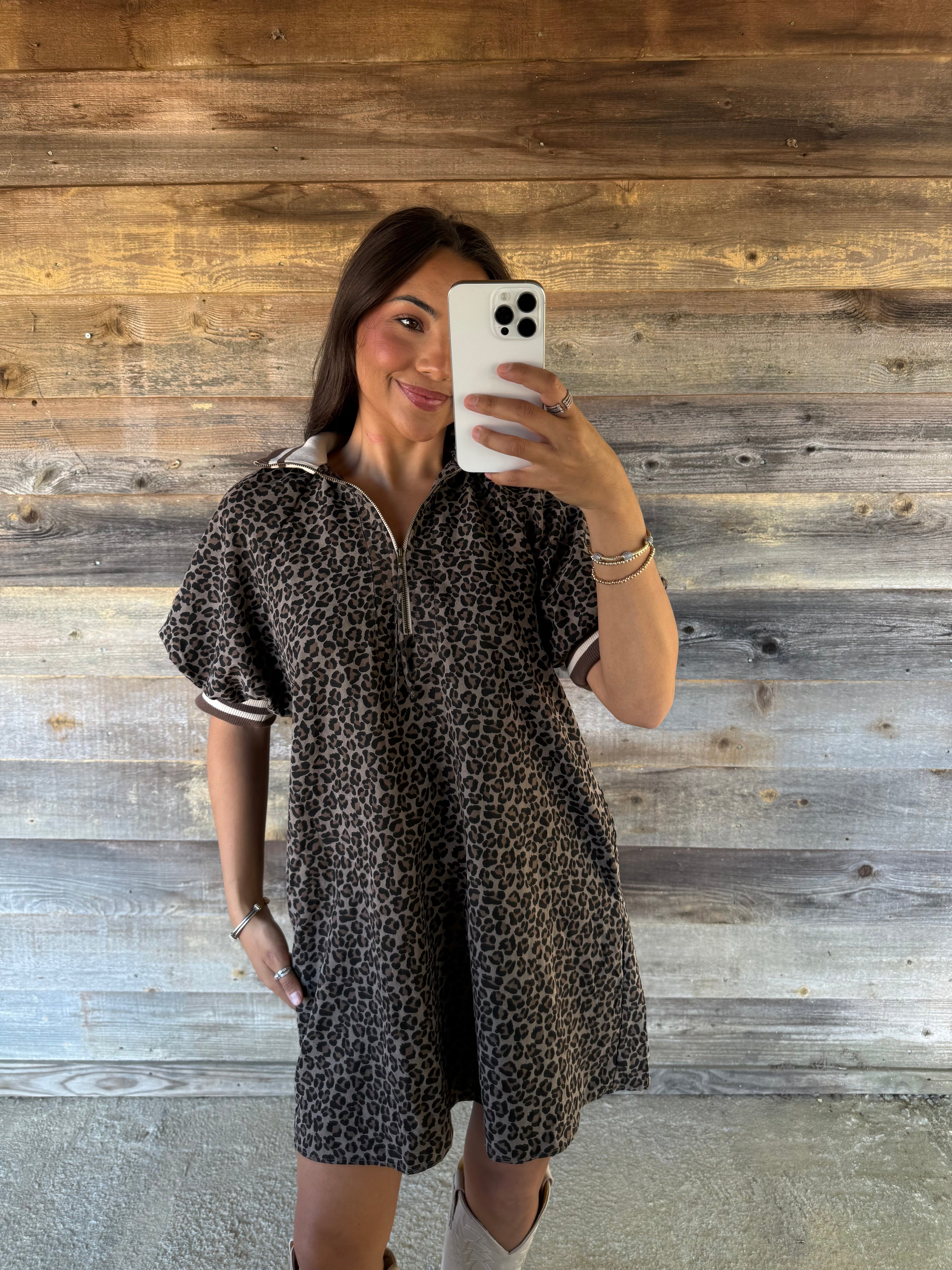Midnight Cheetah Dress