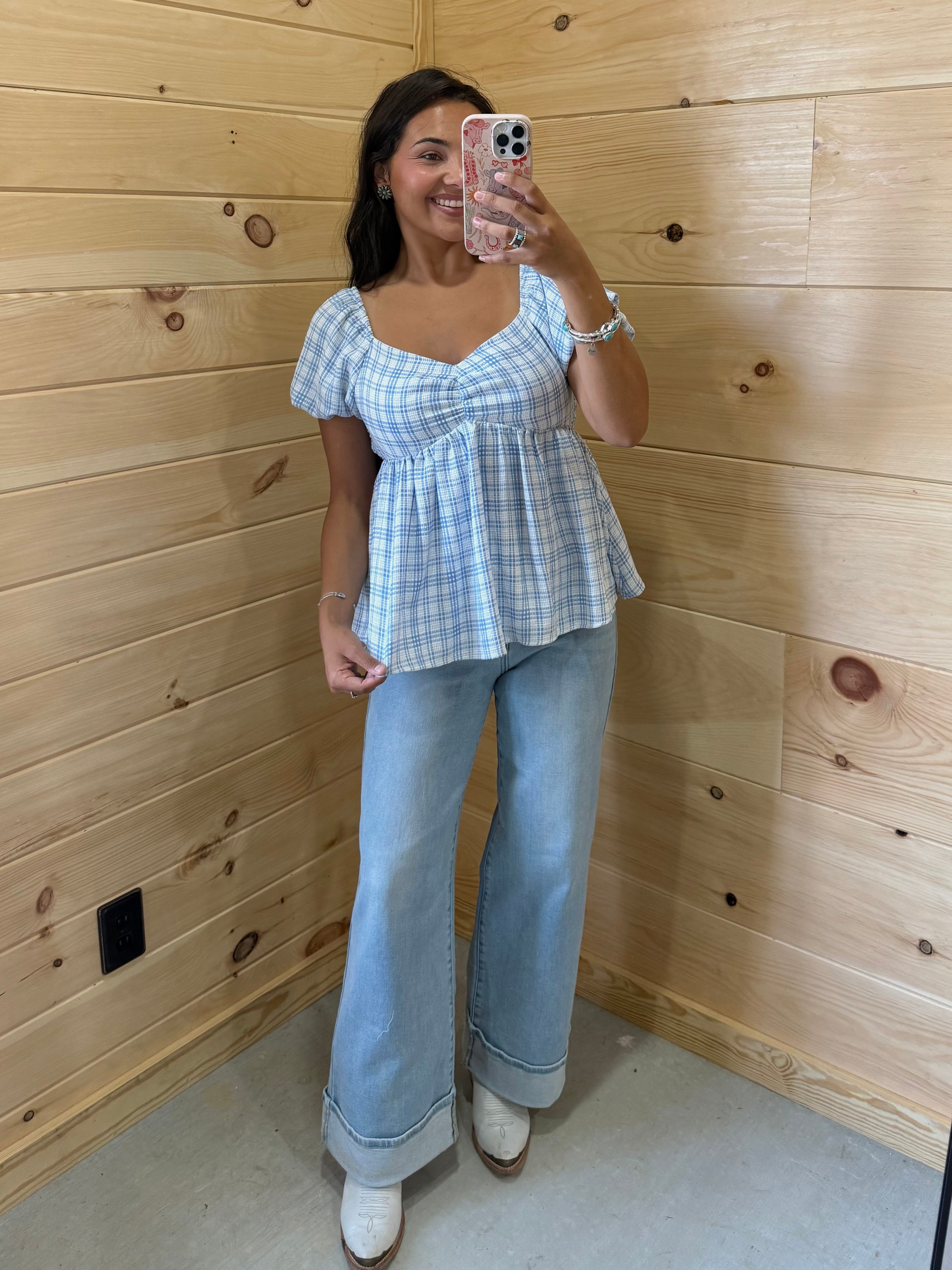 Baby Blue Blouse