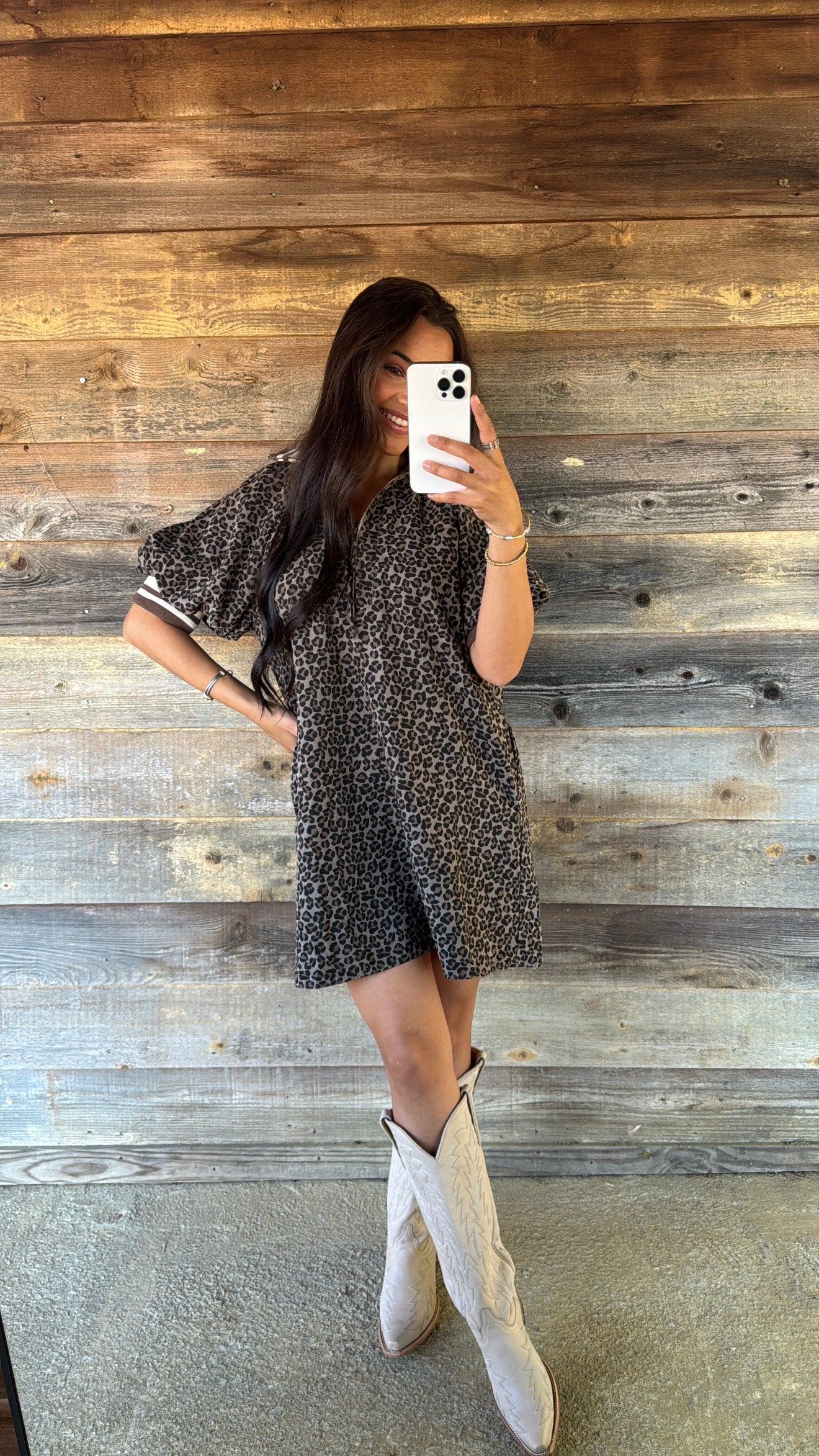 Midnight Cheetah Dress
