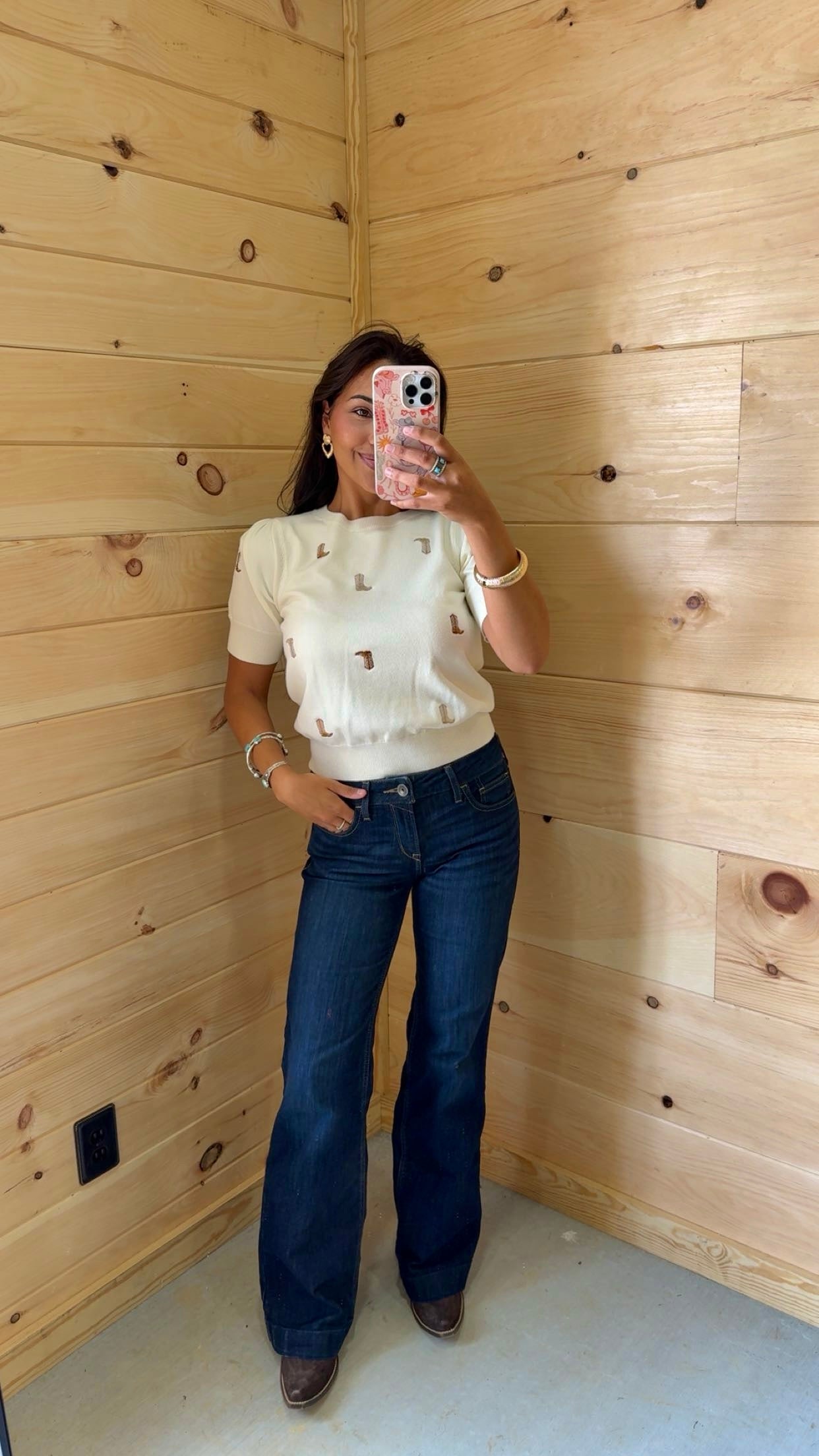 Cowboy Boot Blouse