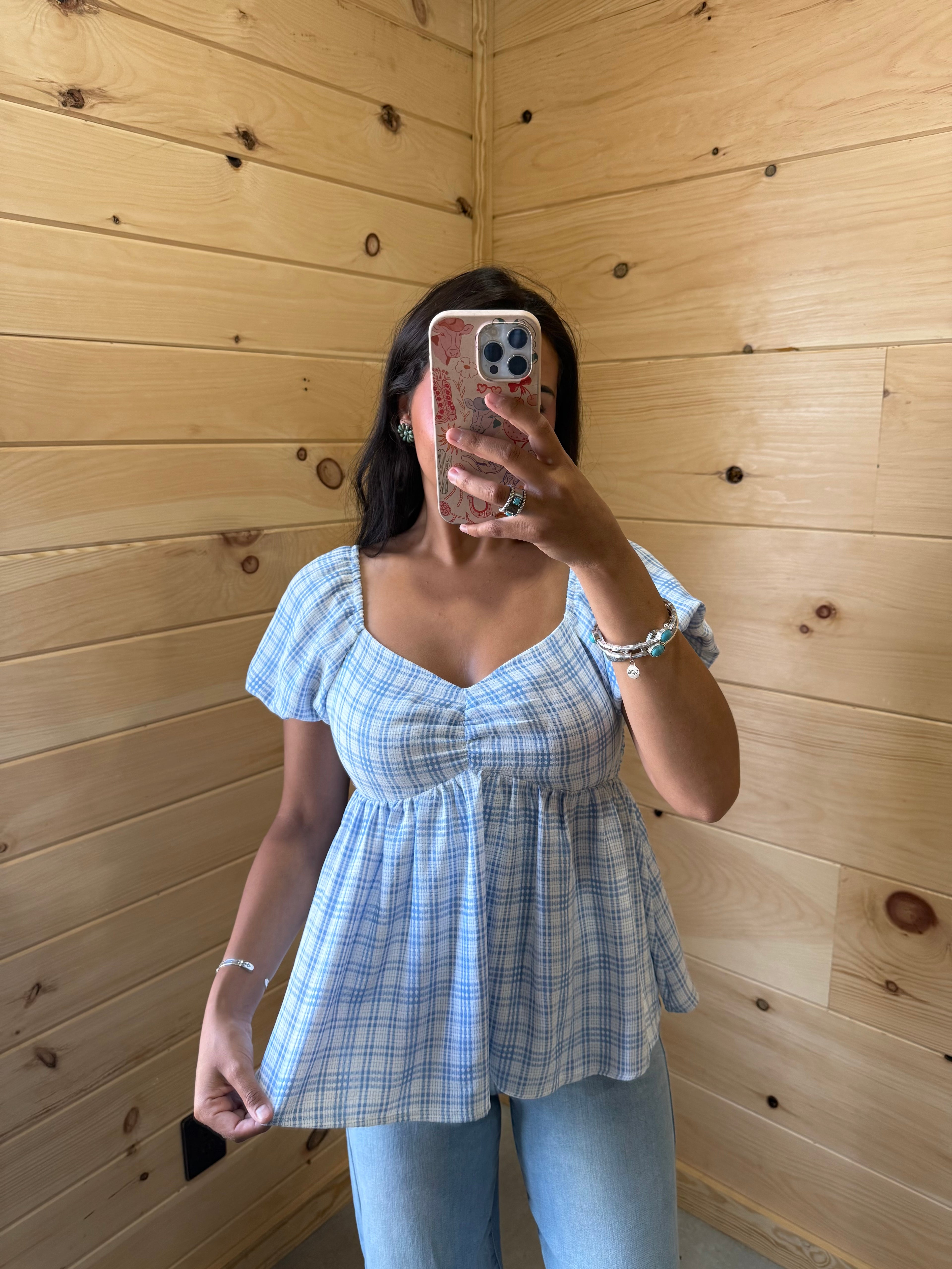 Baby Blue Blouse