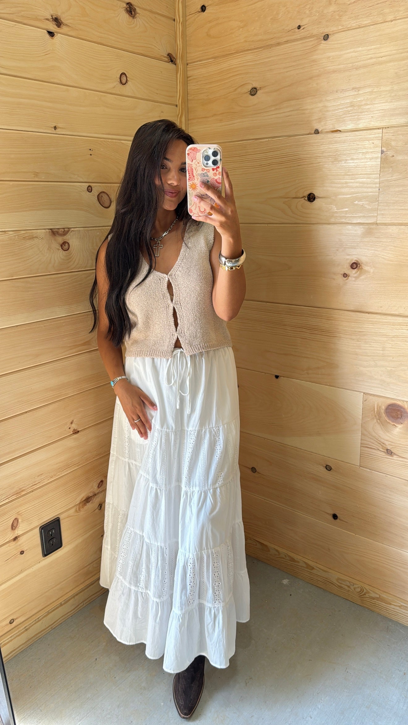 White Maxi Skirt