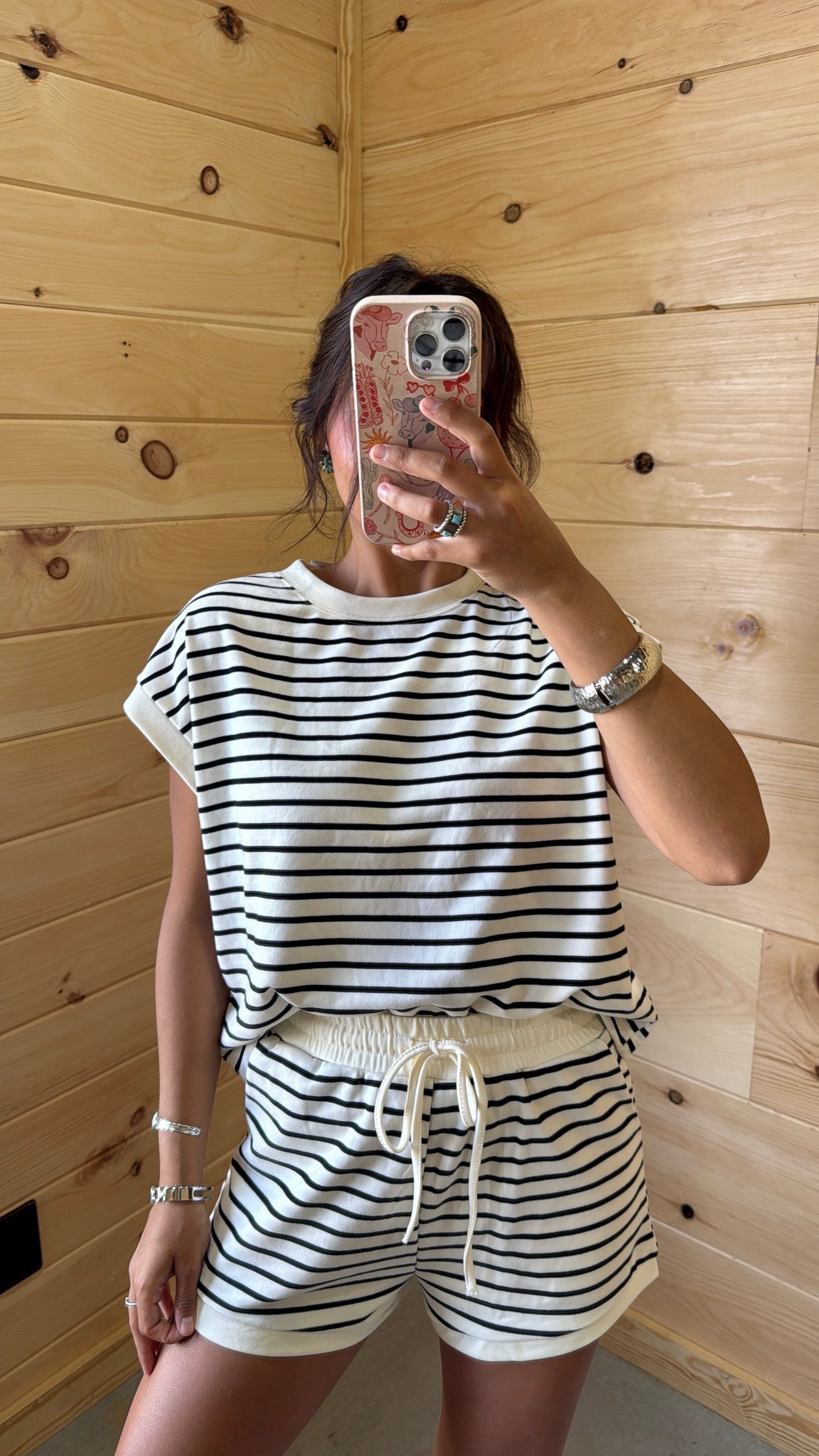 Trendy Striped Set