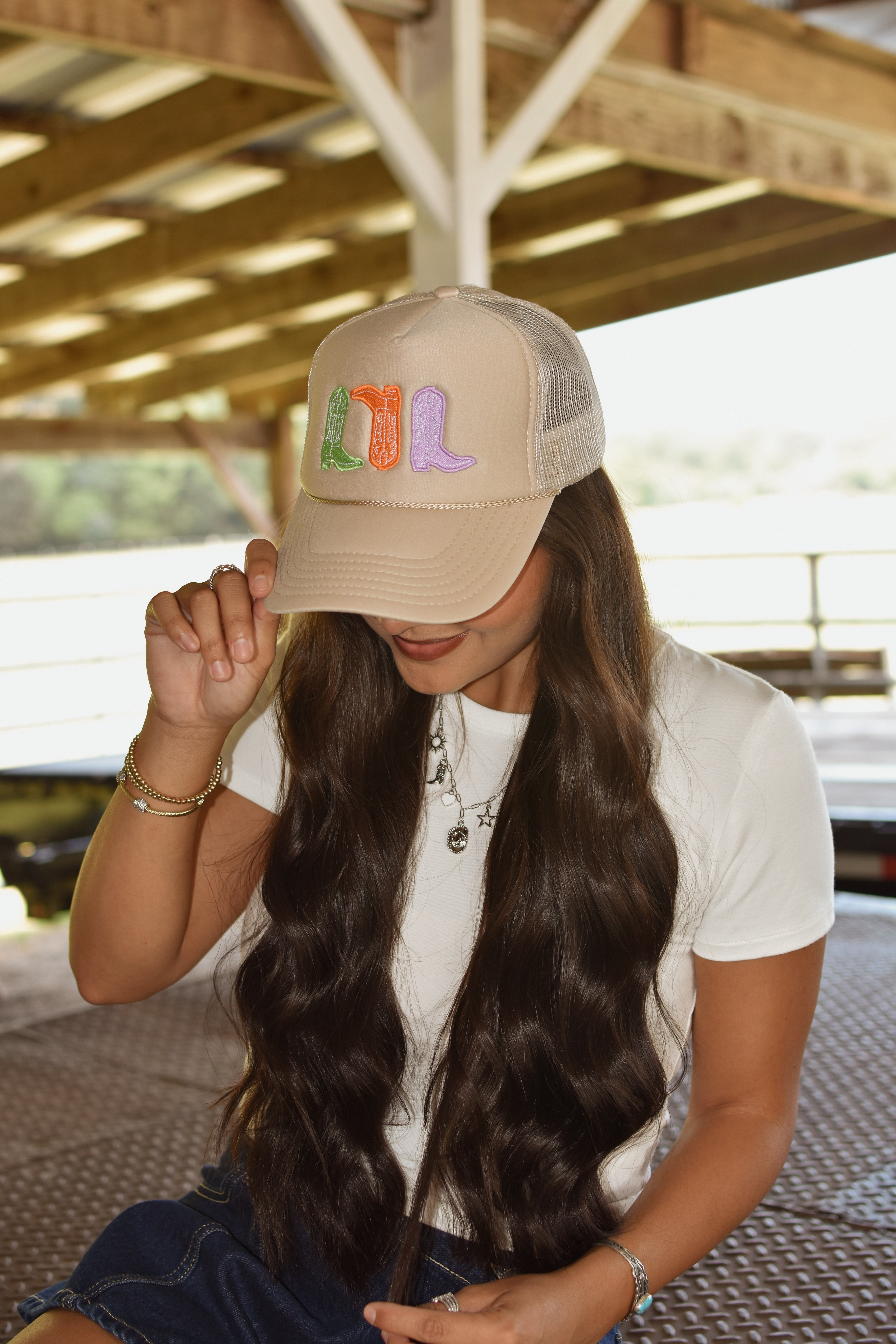 Cowboy Boot Trucker Cap