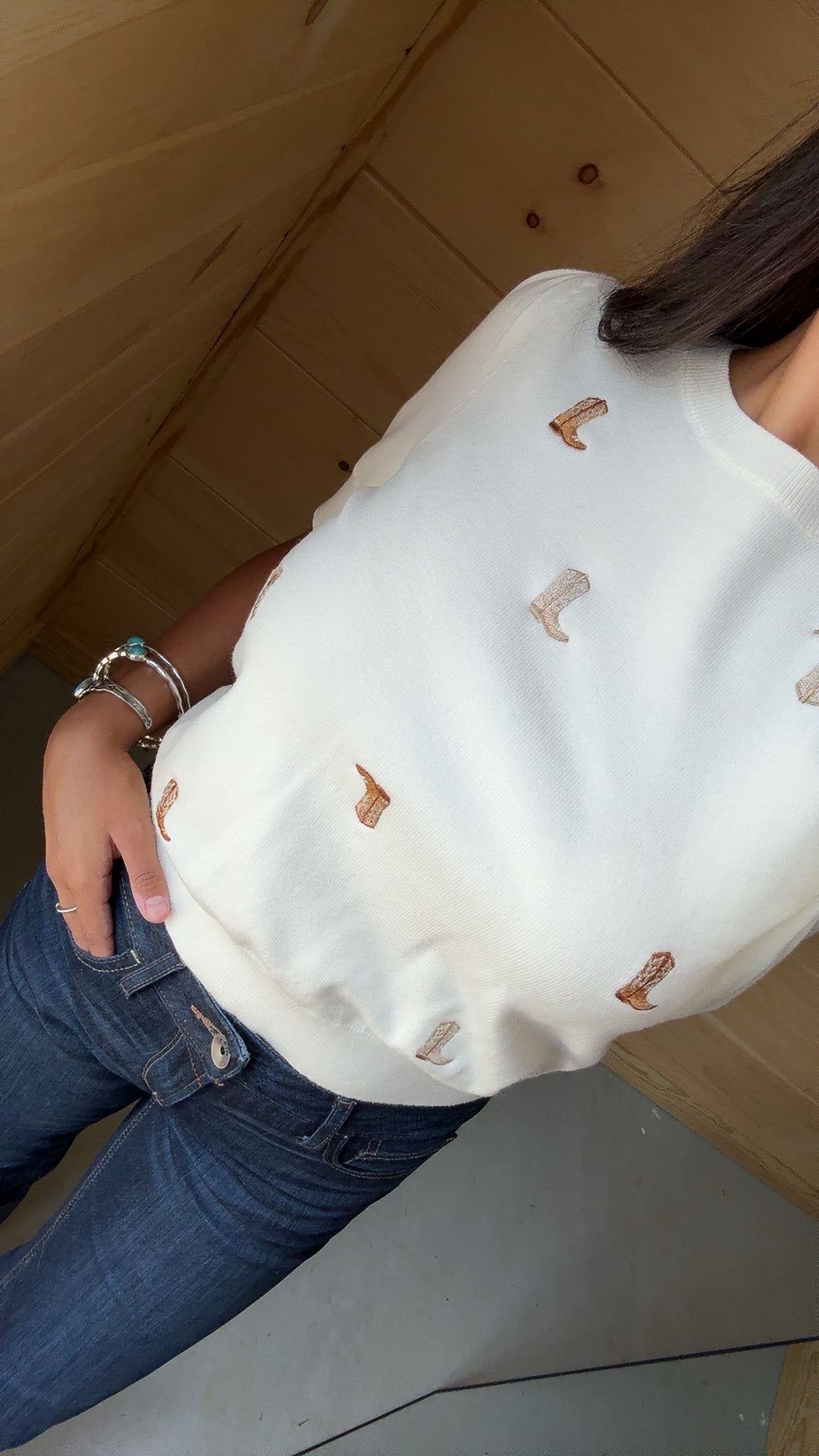 Cowboy Boot Blouse