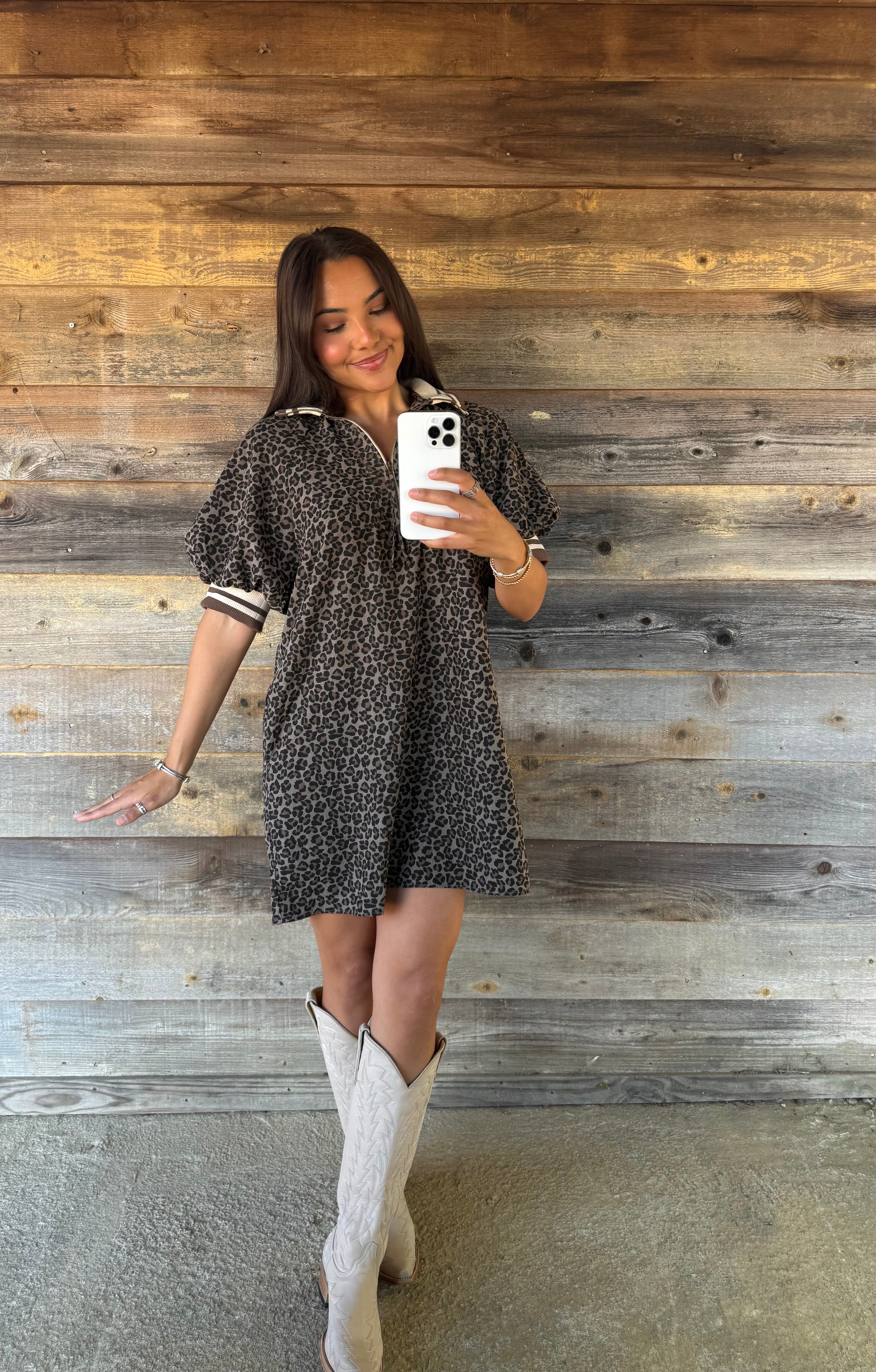 Midnight Cheetah Dress