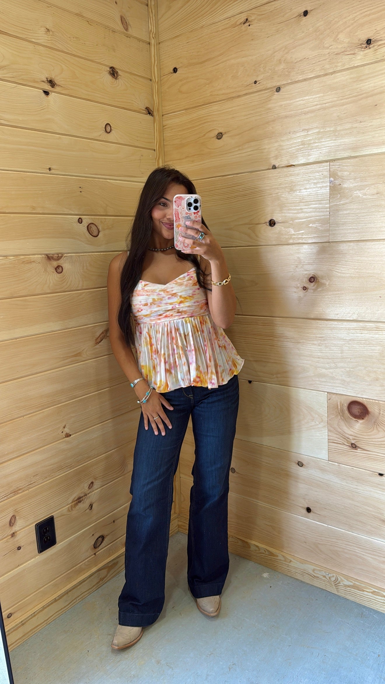Sunset Babydoll Top