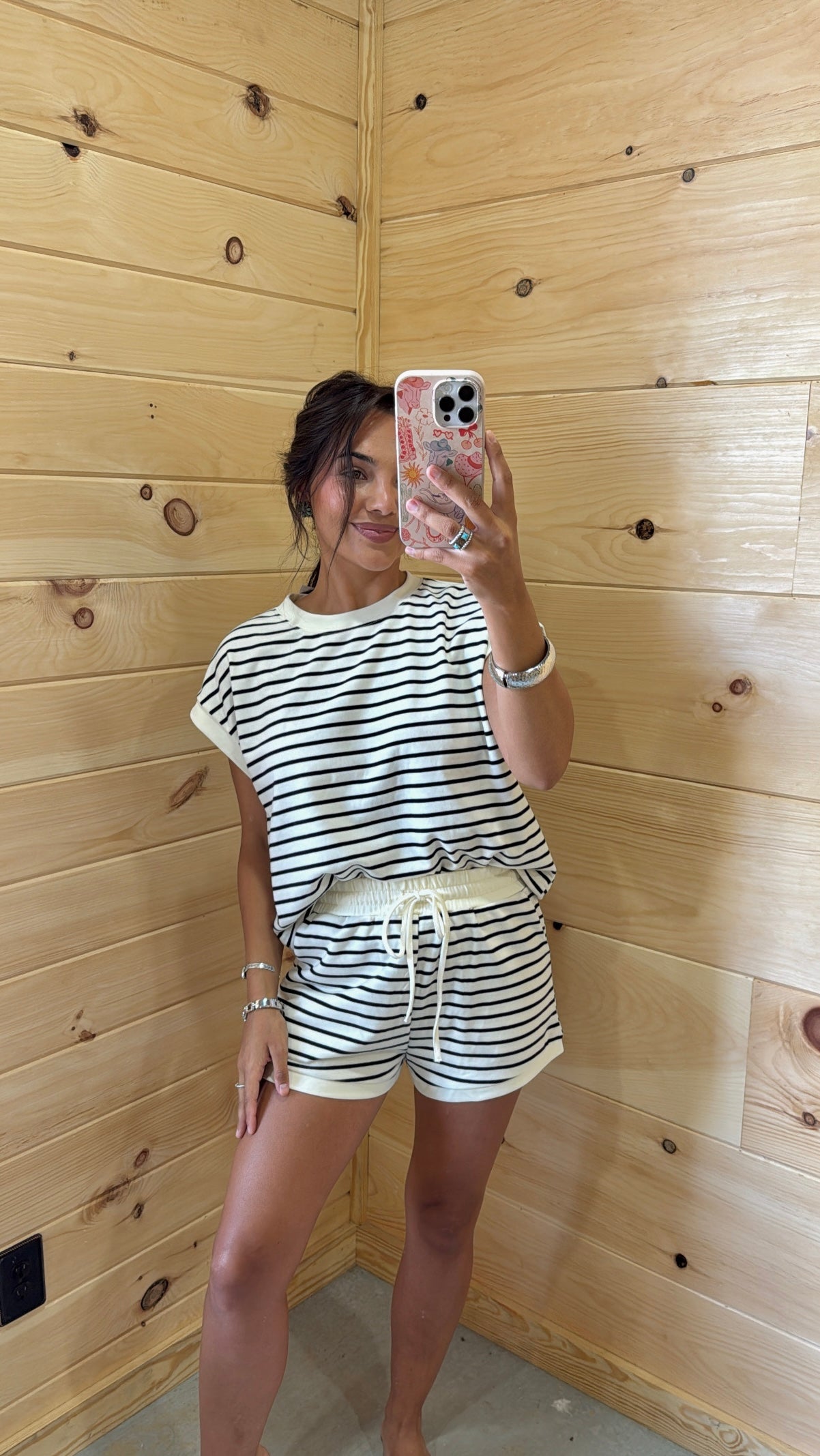 Trendy Striped Set