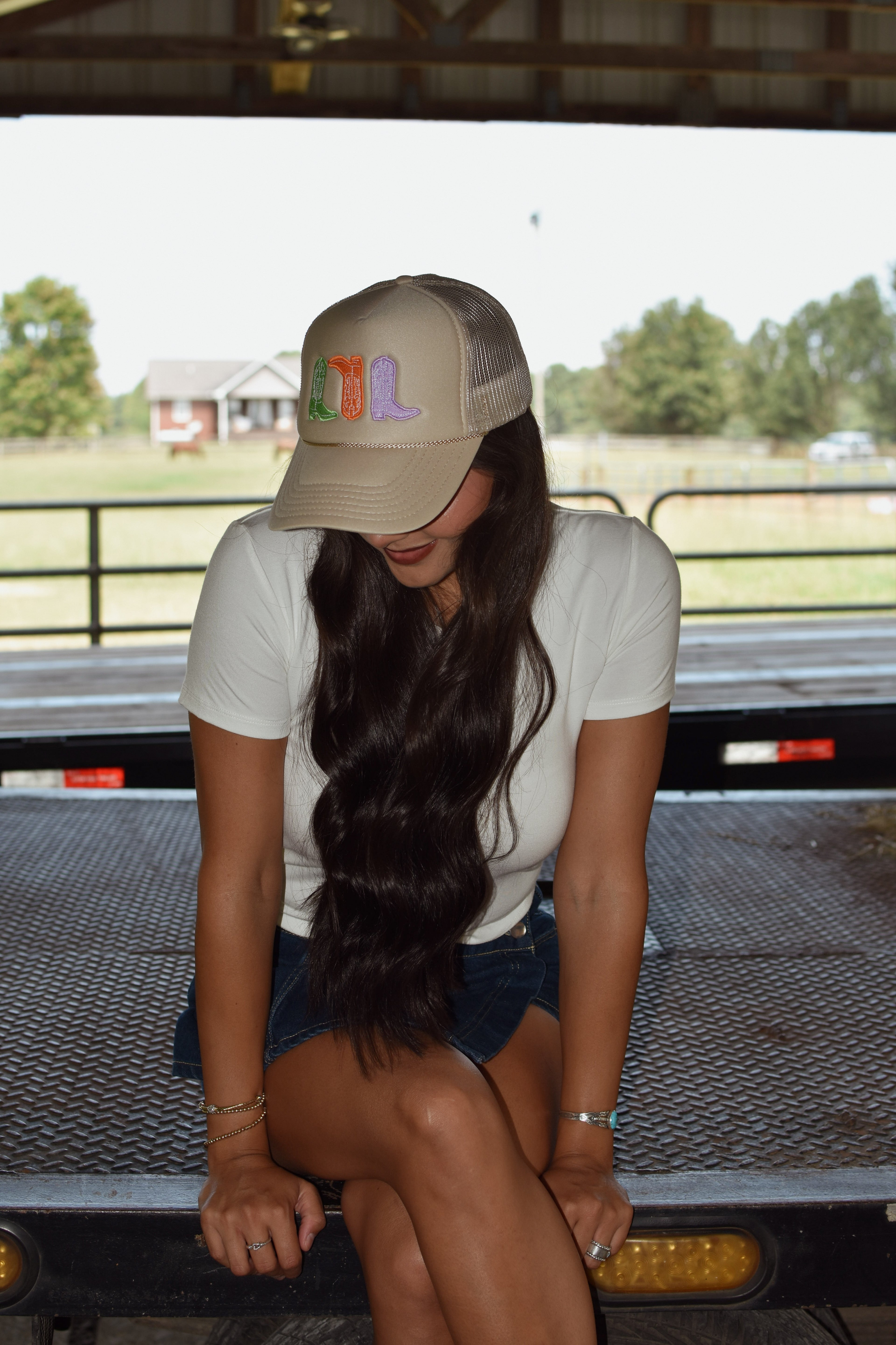 Cowboy Boot Trucker Cap
