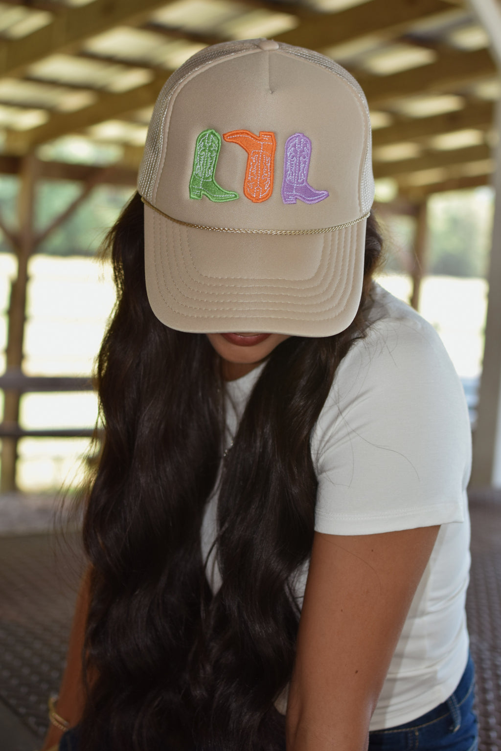 Cowboy Boot Trucker Cap